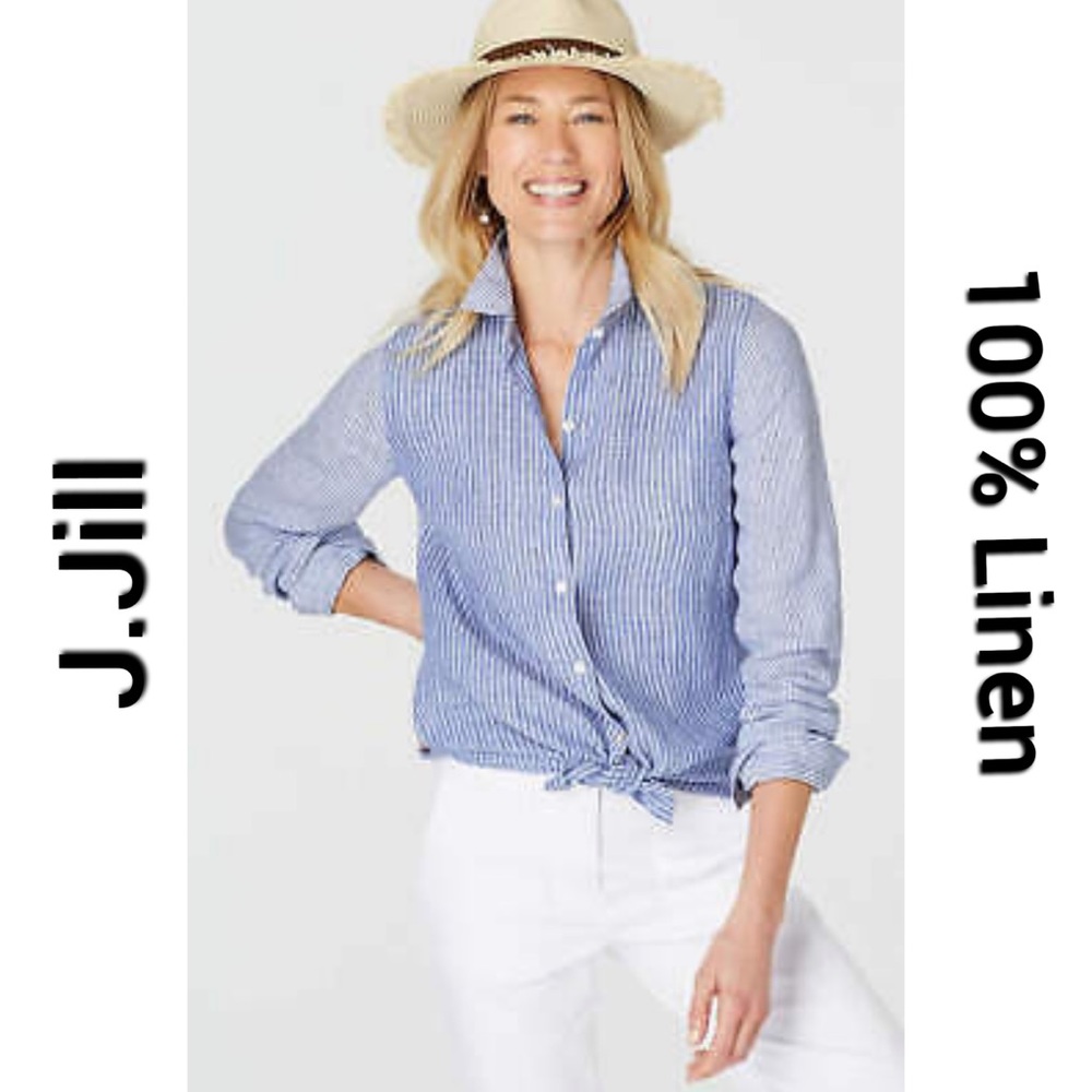 J. Jill Linen Shirt. Size XS - Picture 1 of 14